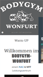 Mobile Screenshot of bodygym-wonfurt.de